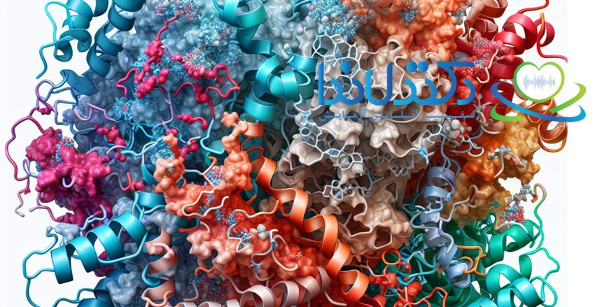 نمایی سه‌بعدی و رنگی از ساختار مولکولی آنزیم کراتین فسفوکیناز